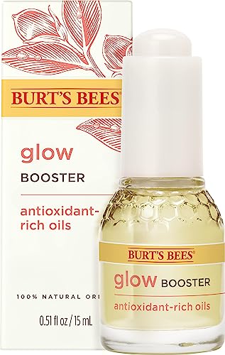 Burt's Bees Glow Booster Face Serum with Antioxidant-Rich Oils for Normal and Combination Skin, 0.51 Fluid Ounces