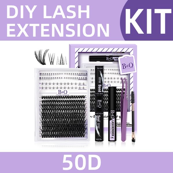 B&Qaugen Eyelash Extension Kit - Upper & Bottom Lashes 10-18mm