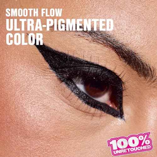 wet n wild Mega Last Breakup Proof Liquid Eyeliner - Ultra-Fine Brush, Waterproof, Long-Lasting - Cruelty-Free & Vegan - Ultra Black