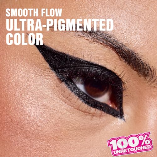 Wet n Wild Mega Last Breakup Proof Liquid Eyeliner - Ultra Black, Waterproof, Ultra-Fine Brush, Long-Lasting, 1 Pack