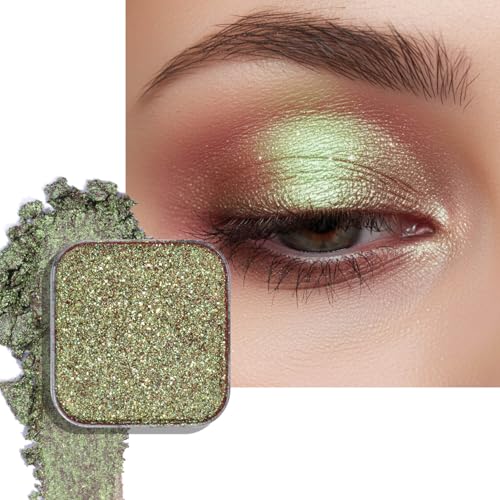 Chameleon Duochrome Eyeshadow Moss Green & Mauve Refill Pan