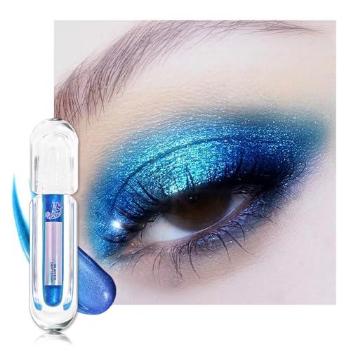 Duochrome Chameleon Liquid Metallic Eyeshadow - Teal Blue Shift