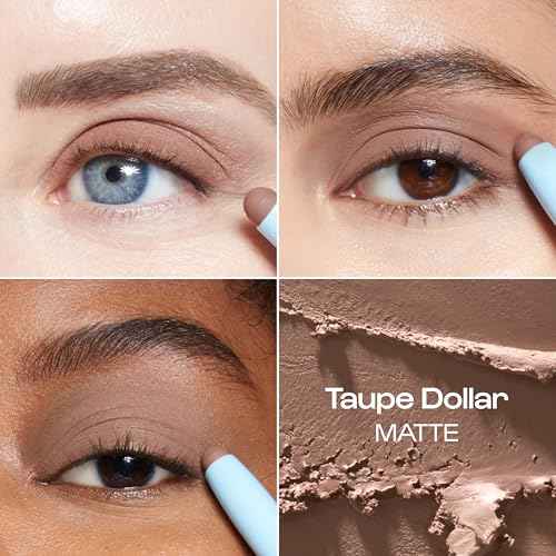 ALLEYOOP 11th Hour Waterproof Cream Eyeshadow Stick ? Long-Lasting Eye Shadow Pencil & Eyeliner, Cream to Powder Stick & Highlighter ? Smudge-Proof Eyeshadow Matte, Taupe Dollar Matte