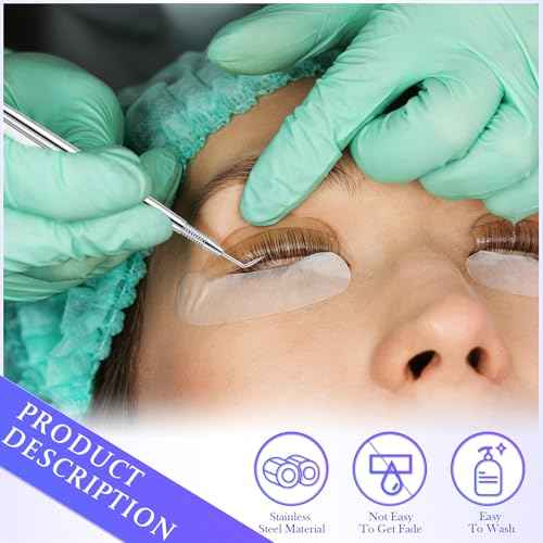 Chumia 2 Pieces 2 in 1 Lash Lift Tool Eyelash Separator Tool with Comb Stainless Steel Metal Lash Perm Lift Rods for Eyelash Eyebrow Comb Perming Tinting Curling Extension Supplies(Multi Color,Silver)