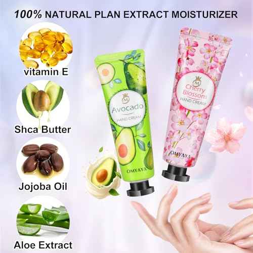 Aottom 40 Pack Hand Cream Bulk Gifts- Mini Hand Lotion Travel Size, Birthday Gifts for Women, Bridesmaid/Teacher Appreciation/Nurse Gifts, bulk gifts for coworkers Hand Lotion for Dry Cracked Hands