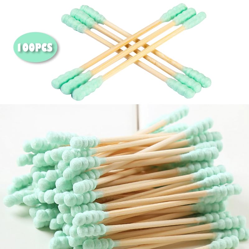 Colorful Double Head Cotton Swabs 100 Pack