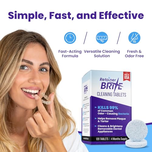 Retainer Brite Cleaning Tablets - 120 Count (4 Month)
