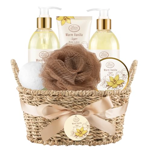 Vanilla Sugar Spa Gift Set for Women - 7pc Bath & Body Kit