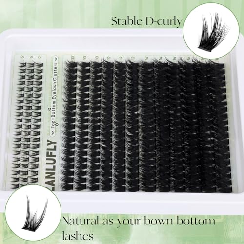 Volume Lash Clusters D-Curly Wispy Eyelash Extensions 300Pcs