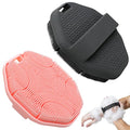 2-Pack Silicone Body Scrubber with Non-Slip Handle