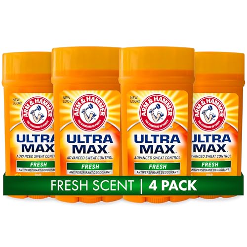 Ultra Max Antiperspirant Deodorant Solid Stick, Fresh Scent - 4-Pack