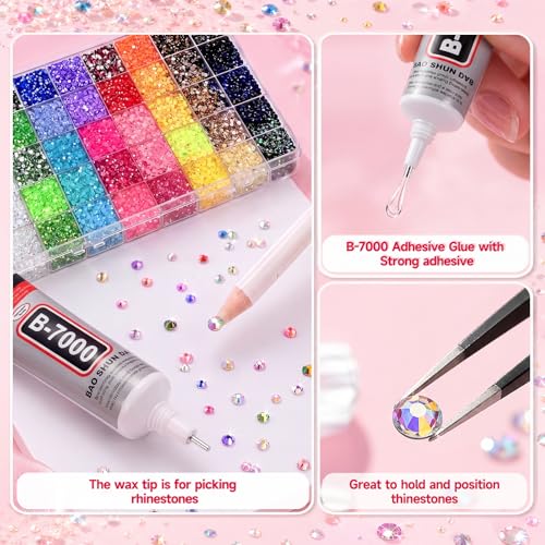DIY Rhinestone Bedazzling Kit with 40 Colors & Professional Tools