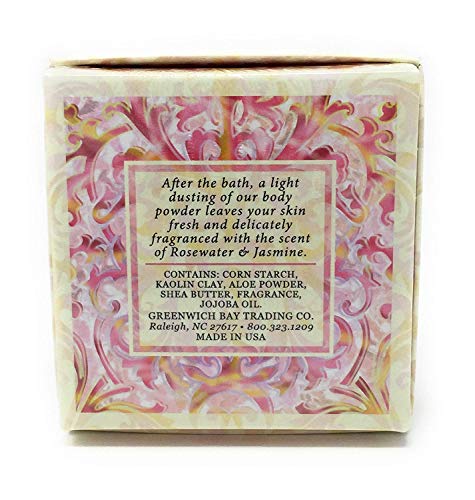 Greenwich Bay Rosewater & Jasmine Dusting Powder 4oz (2-Pack)