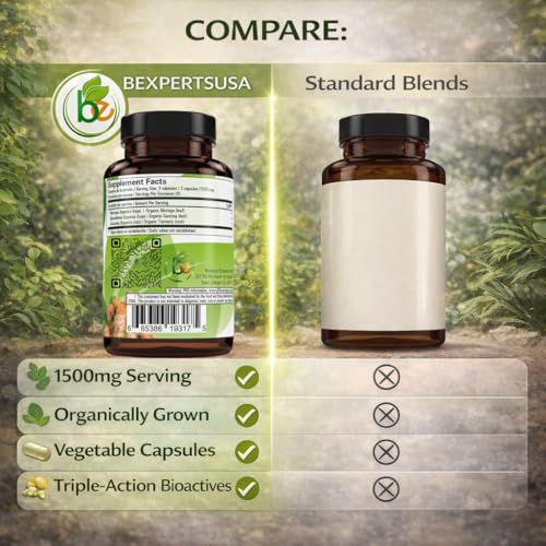Moringa Guanabana Turmeric 90 Capsules 1500mg - Organic Blend