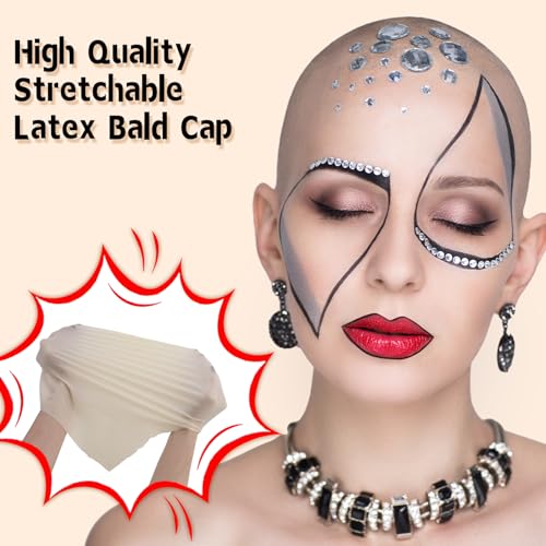 Bald Cap Makeup Kit with Greasepaint & Latex