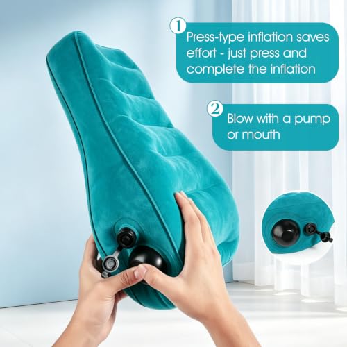 Inflatable Lumbar Support Pillow for Travel & Office