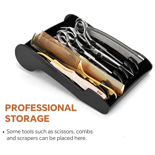 Salon Scissors Holder Rack - 8-Pair Barber Organizer