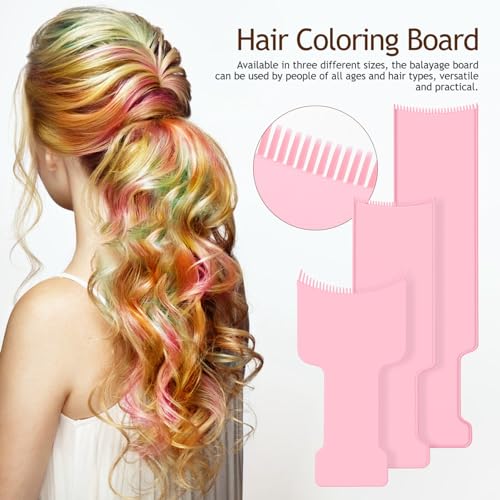 Beavorty 3Pc Hair Coloring Board Set with Highlighting Comb