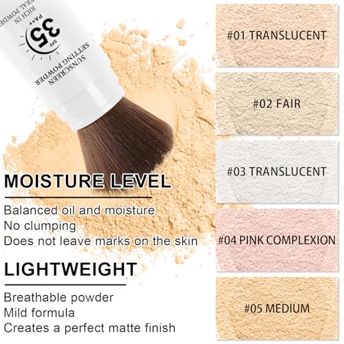 Mineral Sunscreen Powder SPF 35 Setting Loose Powder