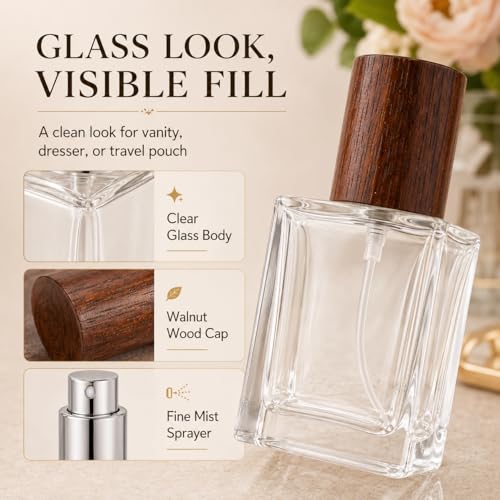Homoyoyo Travel Perfume Atomizer Set - 5x 15ml Refillable Bottles
