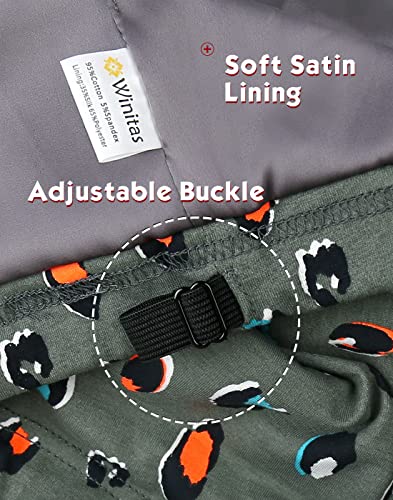 Winitas Satin Lined Sleep Caps for Braids, Dreadlocks & Curly Hair – Adjustable, 3 Sizes