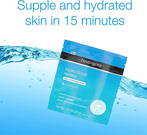 Neutrogena Hydro Boost and Hydrating Hydrogel Mask 1 Ounce (4 Pack)