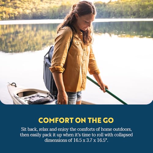 GCI Outdoor Adjustable Canoe Seat with Back Support