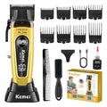 KEMEI KM-90-4 Professional Hair Clipper for Men Cord/Cordless Hair Cutting Kits, Hair & Beard Trimmer, Adjustable Blade Barber Clippers with USB Rechargeable, Gift for Men