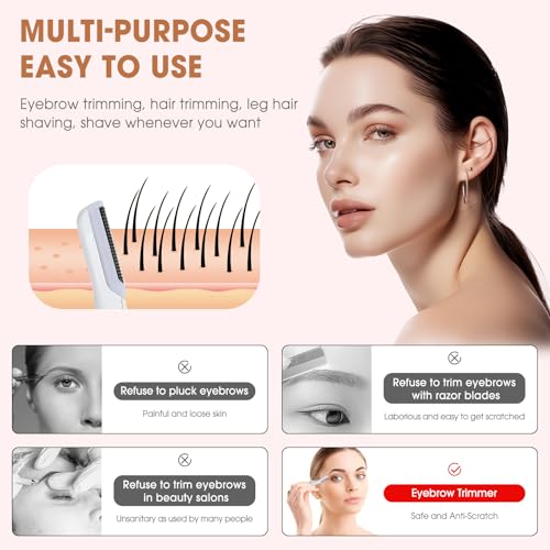 Replacement Blades for Finishing Touch Flawless Dermaplane Glo Facial Exfoliation Razor - White, 18-Pack