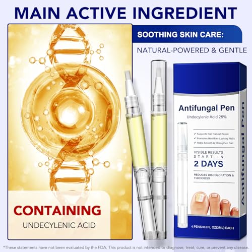 VOFANK Toenail Fungus Pen with 25% Undecylenic Acid - Extra Strength Nail Treatment for Discolored, Damaged Nails