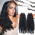 100% Human Hair Crochet Braids Burmese Curly 18 Inch 120g