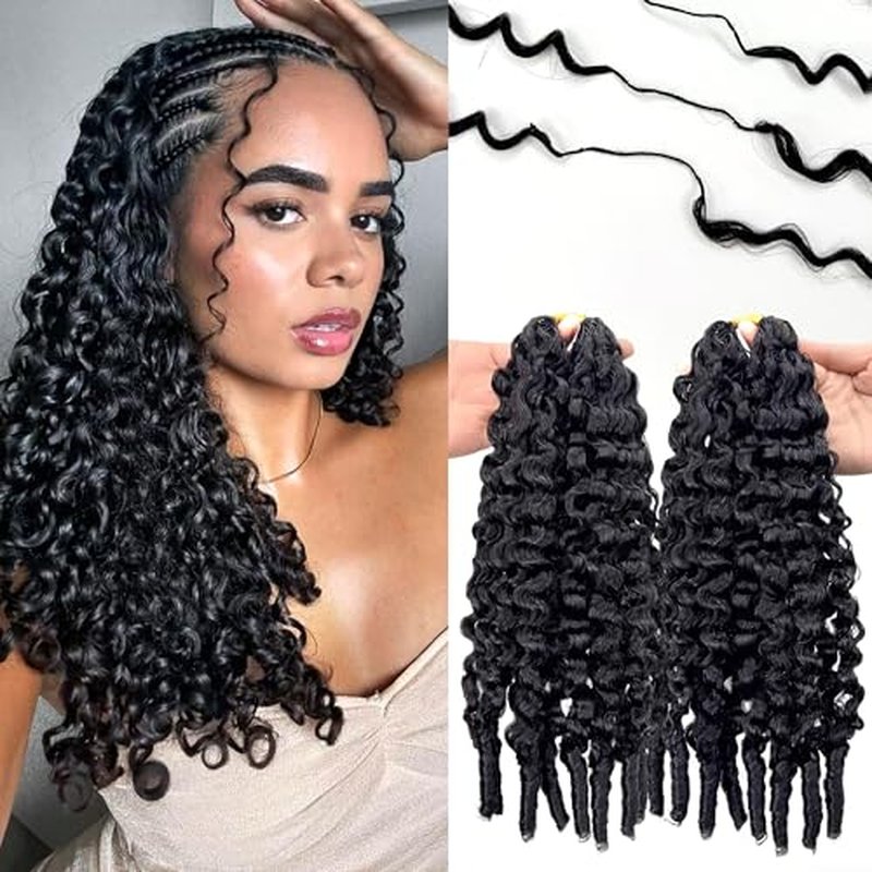 100% Human Hair Crochet Braids Burmese Curly 18 Inch 120g