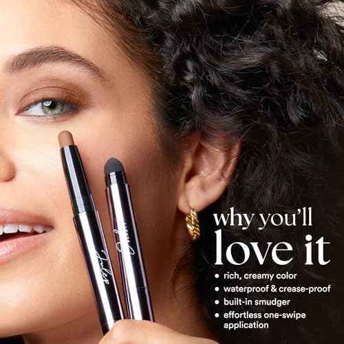 Julep Eyeshadow 101 Cream-to-Powder Waterproof Shadow Stick ? Champagne Shimmer ? Long-Lasting, Crease-Proof, Medium Golden-Beige Shimmer Cream Eyeshadow with Built-in Smudger