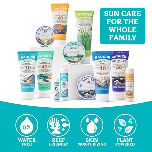 Badger Organic Coconut After Sun Balm, 2 oz