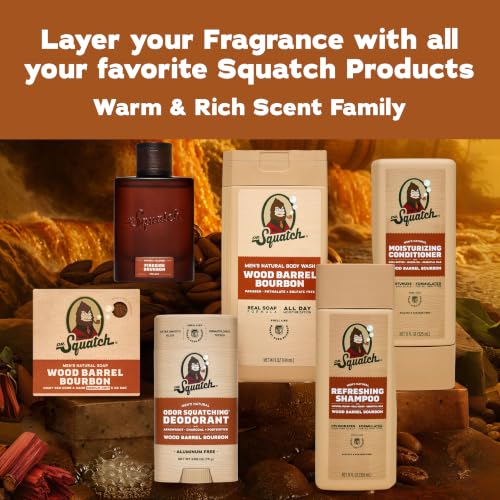 Dr. Squatch Fireside Bourbon Cologne for Men, 1.7 fl oz