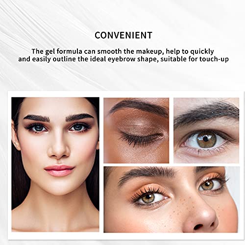 MAEPEOR Matte Eyebrow Pomade 6 Colors Creamy Smooth Full-pigmented Brow Pomade Long Lasting Waterproof Cream Brow Gel with Eyebrow Brush (Matte, 01 Blonde)