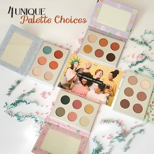 M2U NYC 6-Pan Eyeshadow Palette - Nude to Bold Shades