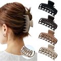 Mesovor 4 Pack 3.5" Double Row Claw Clips for Thin Hair