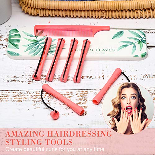 WILLBOND 36 Pcs Cold Wave Perm Rods with Rat Tail Comb