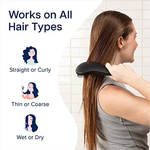 Crave Naturals Glide Thru Detangling Brush, Detangler Brush for