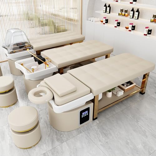 Professional Head Spa Massage Table with Water Circulation & Fumigation