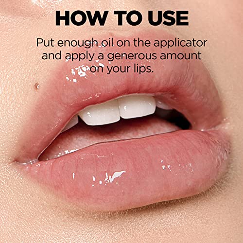THESAEM Eco Soul Lip Oil 02 Berry - Plumping & Hydrating Lip Oil to Nourish & Moisturize Lips ? Berry Extract & Rose Water - Lips Soft & Glossy for Dry Lips, 0.21 fl.oz.