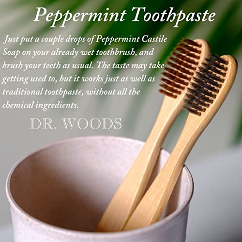 Dr. Woods Pure Peppermint Liquid Castile Soap, 16 Ounce