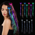 12-Pack LED Light Up Fairy Hair Clips with Butterfly & Heart Designs