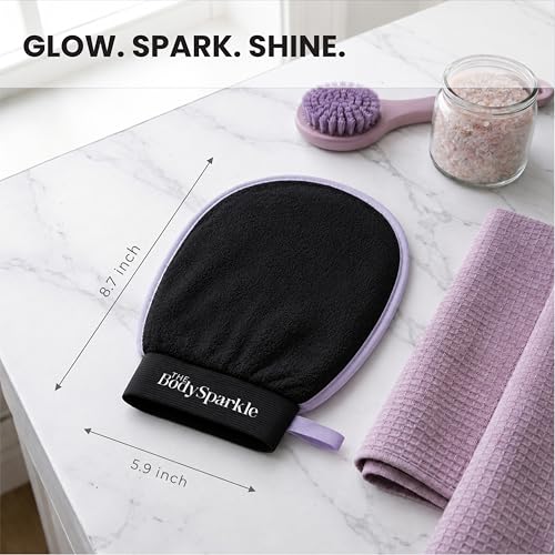 Exfoliating Shower Glove - Viscose Body Scrubber Mitt for Dry Skin
