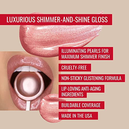 Runway Rogue LuxGloss Kit with Moisturizing Lip Gloss Tube, Strike a Pose and Lip Liner Pencil, Work it Babe