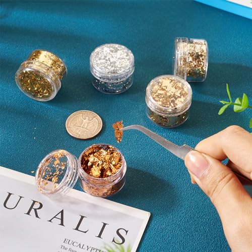 Cheriswelry 10 Boxs Nail Art Glitter for Nail Decoration Nail Sequin Sparkle Nail Design Flakes Nails for Women Girls DIY Nail Art Glitter Decoration with 1pcs Pointed Tweezers