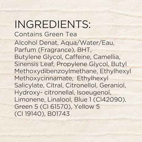 Elizabeth Arden Green Tea Women's Perfume Fragrance, Fresh & Floral Parfum with Notes of Bergamot, Tea and Oakmoss, Eau de Toilette, 3.3 Oz