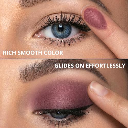 Lamora Pink Eyeshadow Palette - 12 Soft Mauve Rose Shimmer & Matte