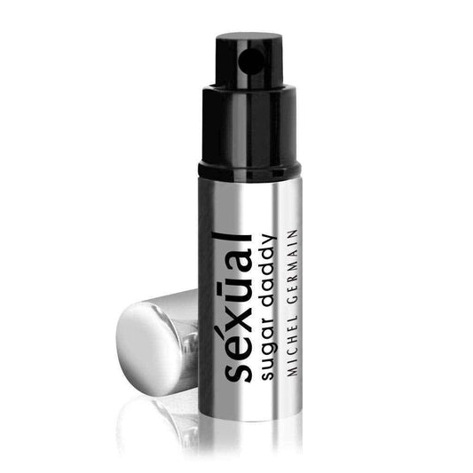 Michel Germain Sexual Sugar Daddy Eau de Toilette Travel Spray, Top Notes of Grapefruit Zest, Cinnamon Bark, Fir Balsam, Sweet & Sexy Gift for Men, 0.26 Fl Oz